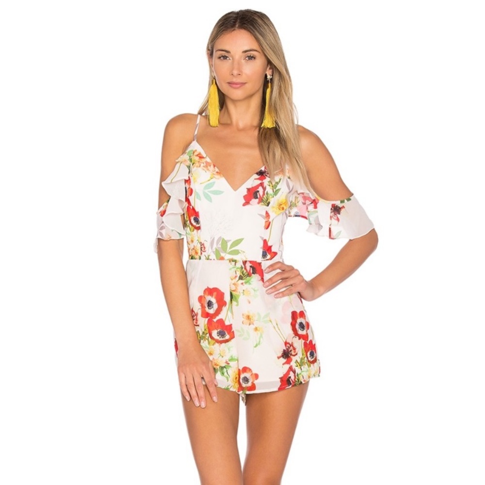 Floral Cold Shoulder Dress
